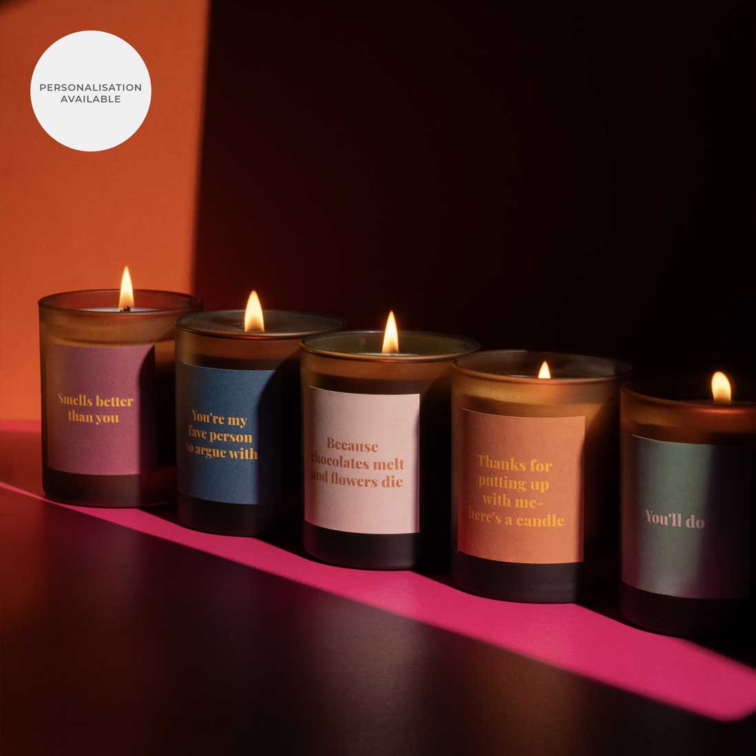 Nom uplifting candle for indulgence